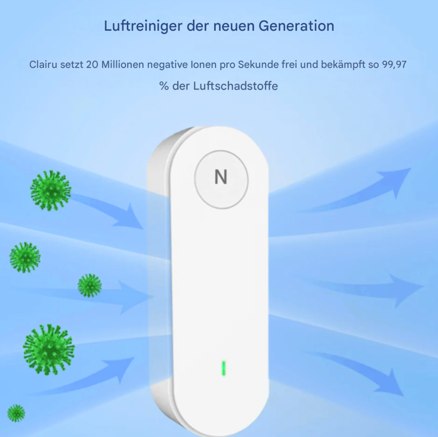 Clairu™ Luftreiniger (Kauf 1, Monat 2)