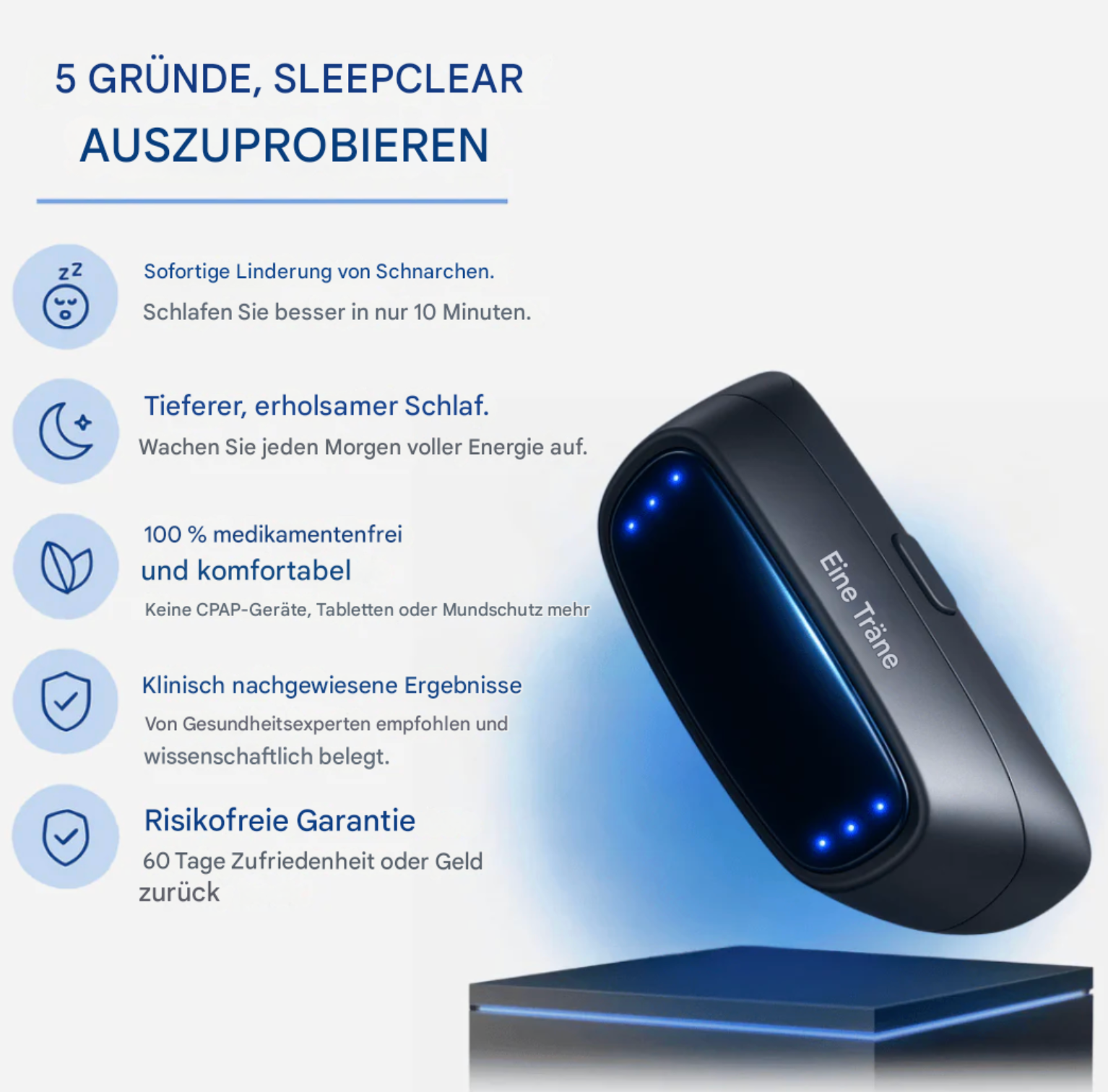 Tear SleepClear | Anti-Schnarch-Neurostimulator